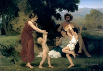 La récréation pastorale 1868 William Adolphe Bouguereau Peinture à l'huile